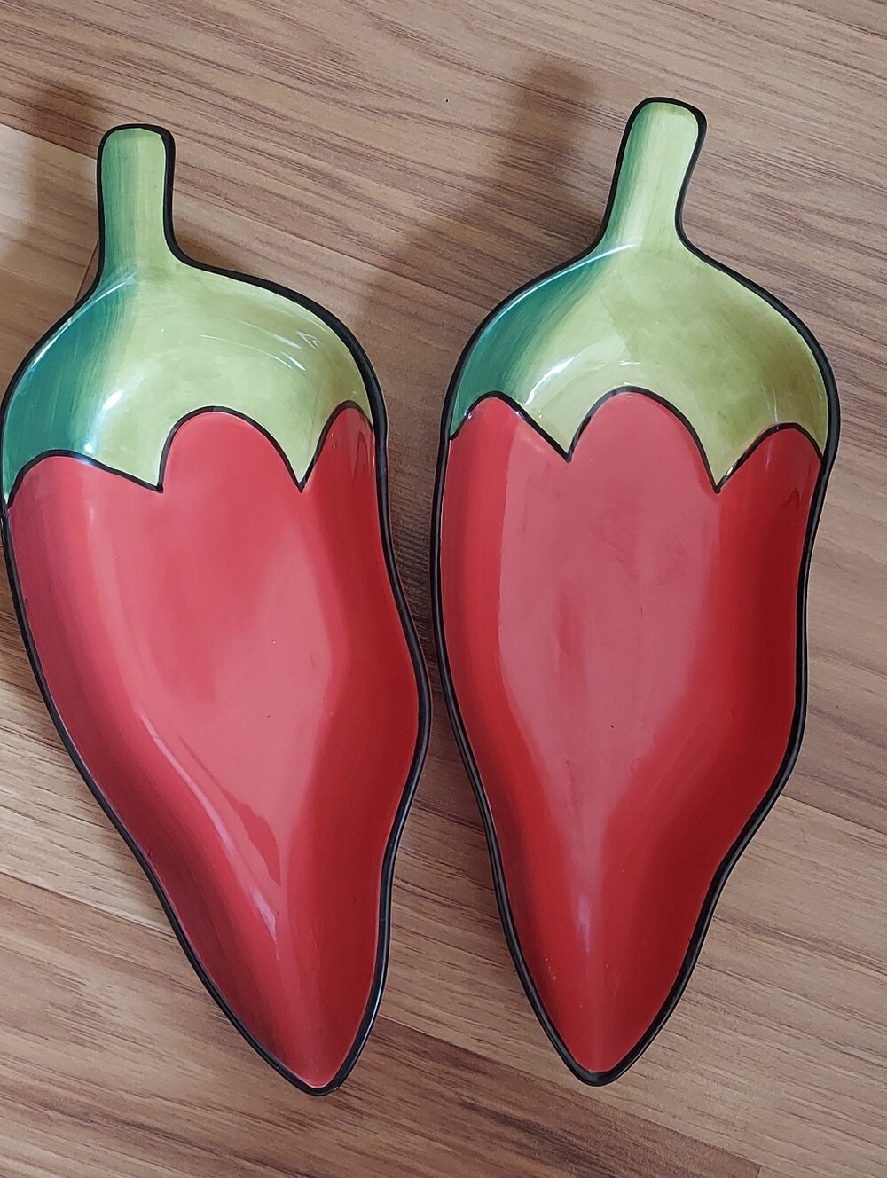 Chili Fiesta Serving Dish Bowl Clay Art South San Francisco Red Pepper 10x4